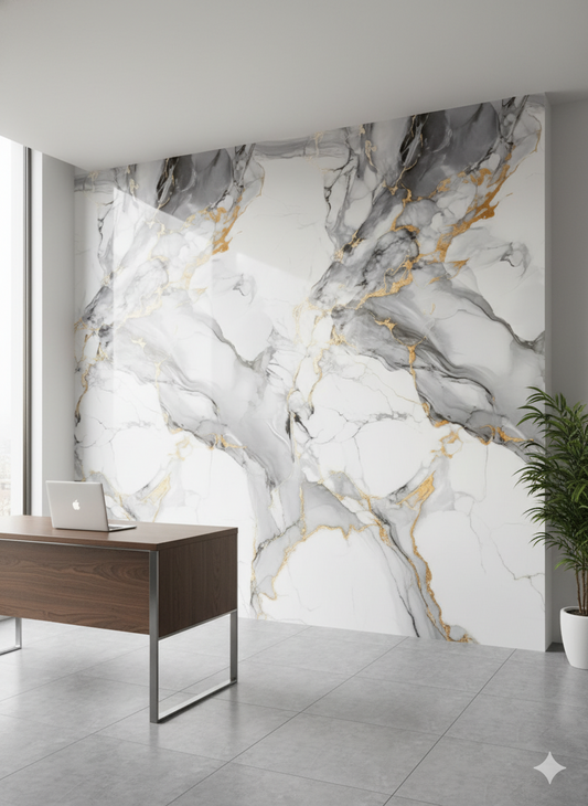 Rollo adhesivo mármol Gris imperial UVS3